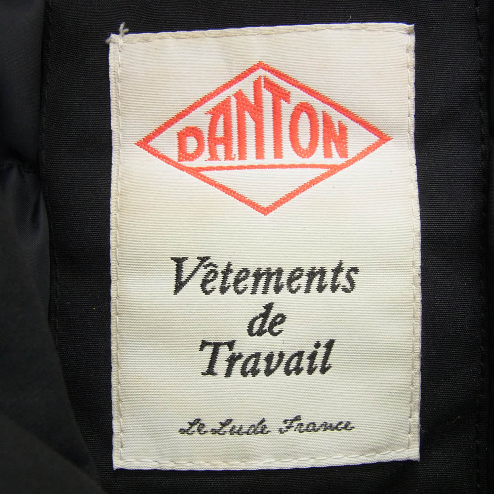 Danton ダントン 14A-FA-002 ファー付き ダウン ジャケット ブラック系 38【中古】
