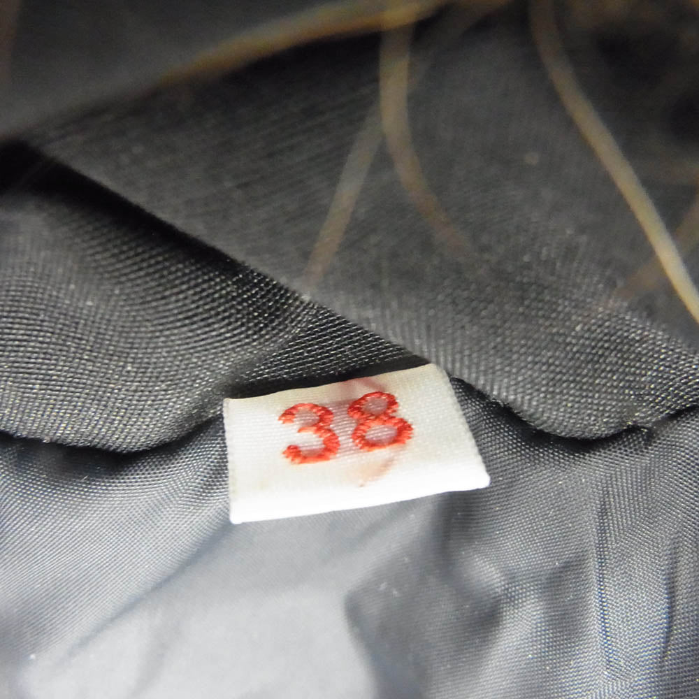 Danton ダントン 14A-FA-002 ファー付き ダウン ジャケット ブラック系 38【中古】