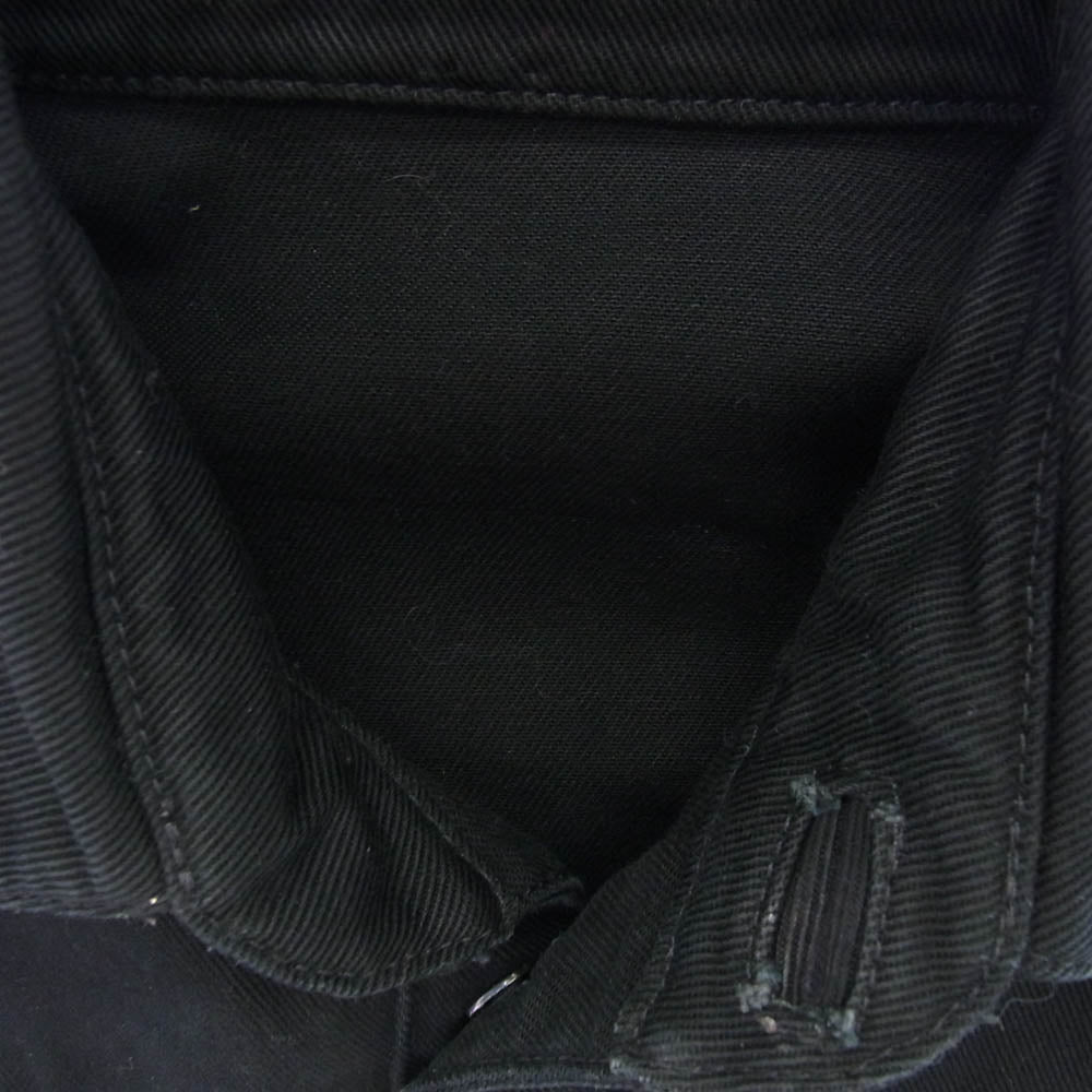 CHROME HEARTS クロムハーツ（原本無） DENIM SHIRT バックフレアニー ホースシューボタン デニム シャツ ジャケット ブラック系【中古】