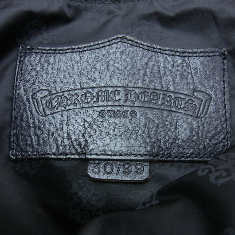 CHROME HEARTS クロムハーツ（原本無） 青山20周年 99個限定 ホースレザー トートバッグ ブラック系【中古】