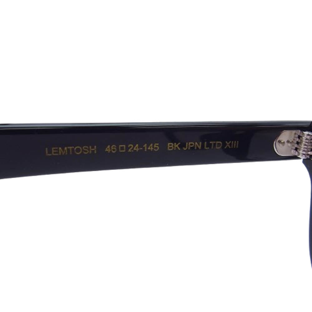 MOSCOT モスコット LEMTOSH BK JPN LTD13 レムトッシュ アジアンフィット メガネ 眼鏡 サングラス アイウェア ブラック系 46□24-145【中古】