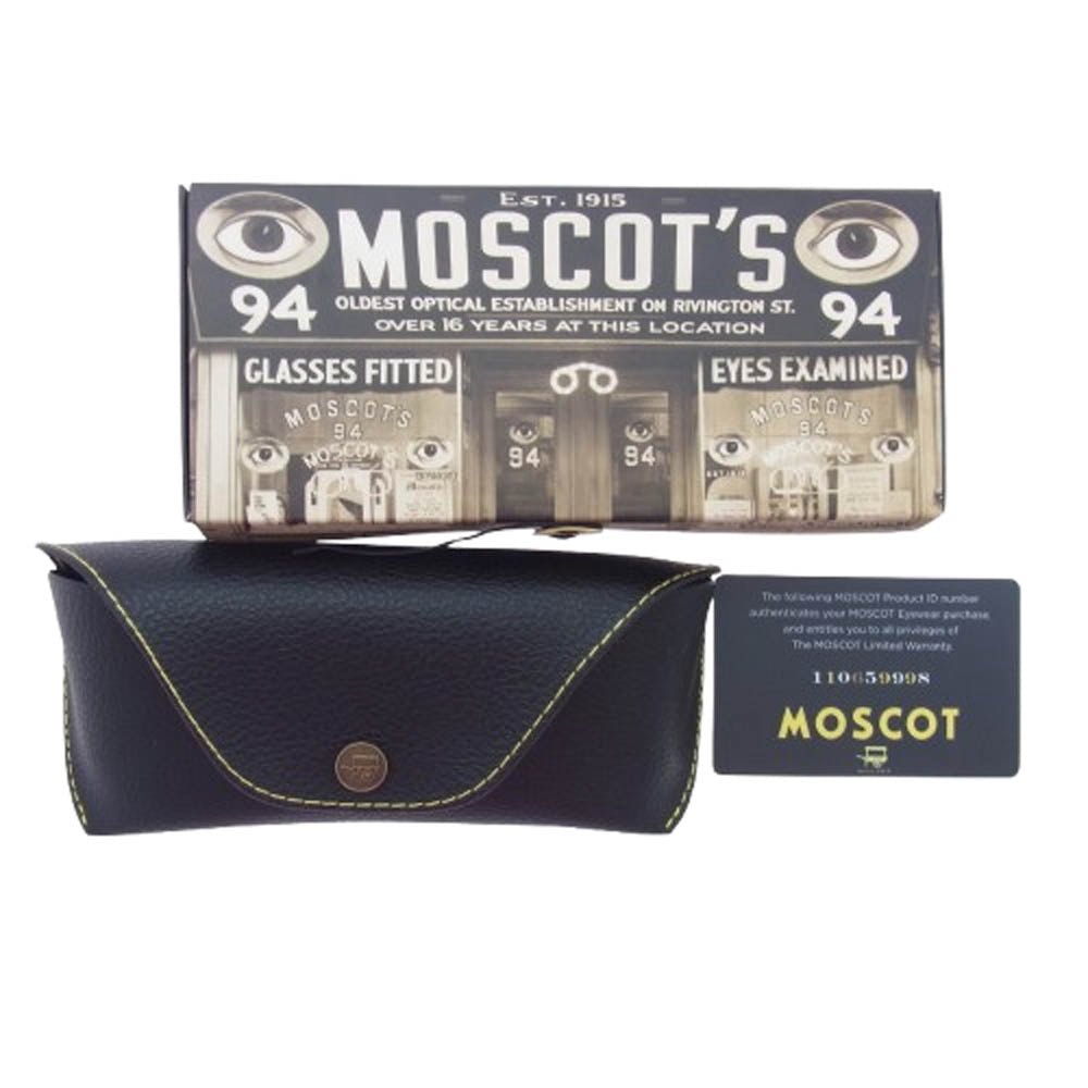 MOSCOT モスコット LEMTOSH BK JPN LTD13 レムトッシュ アジアンフィット メガネ 眼鏡 サングラス アイウェア ブラック系 46□24-145【中古】