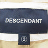 DESCENDANT ディセンダント 251CPDS-PTM01 DC-6 ORGANIC COTTON TWILL TROUSERS トラウザーズ チノ パンツ ベージュ系 2【中古】