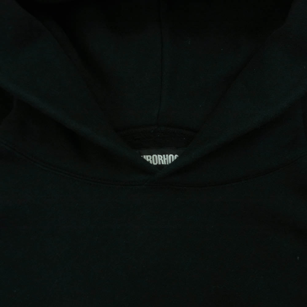 NEIGHBORHOOD ネイバーフッド 22AW 222FPNH-CSM04 プルオーバー フーディ ソリッド コットン パーカー ブラック系 M【中古】
