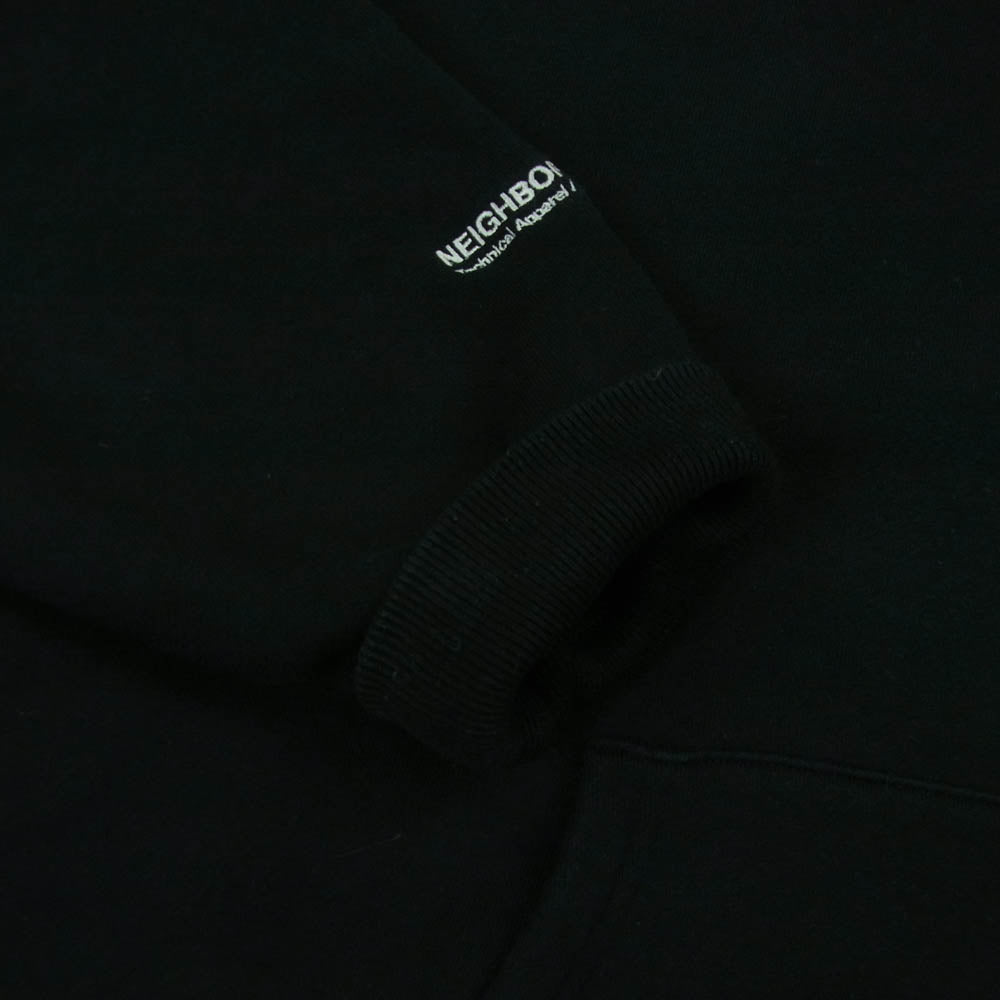NEIGHBORHOOD ネイバーフッド 22AW 222FPNH-CSM04 プルオーバー フーディ ソリッド コットン パーカー ブラック系 M【中古】