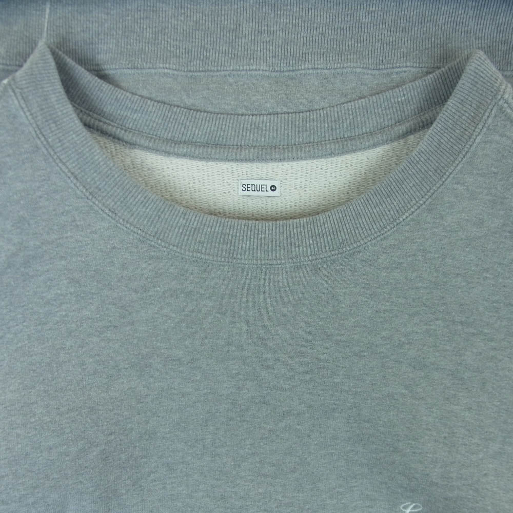 SEQUEL シークエル 24AW SQ-24AW-CS-02 CREW NECK SWEAT SHIRT クルーネック スウェット シャツ トレーナー グレー系 M【中古】