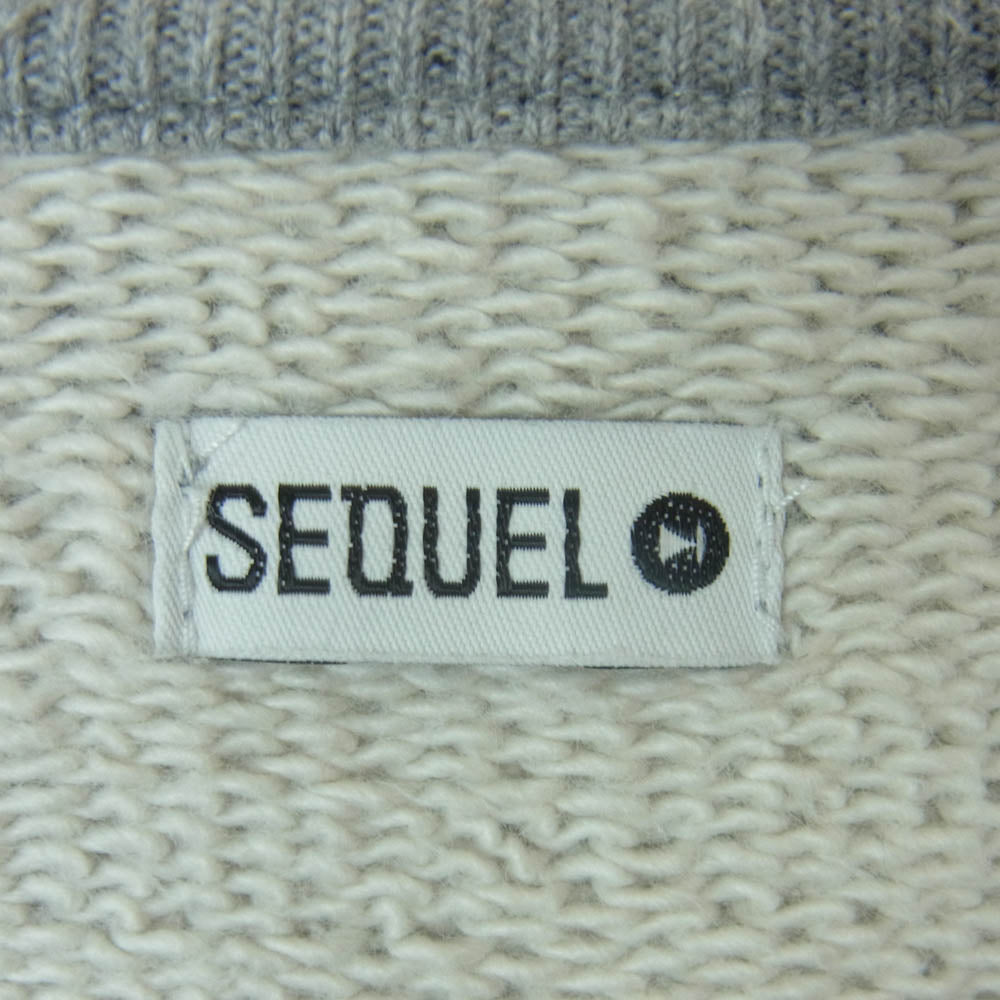 SEQUEL シークエル 24AW SQ-24AW-CS-02 CREW NECK SWEAT SHIRT クルーネック スウェット シャツ トレーナー グレー系 M【中古】