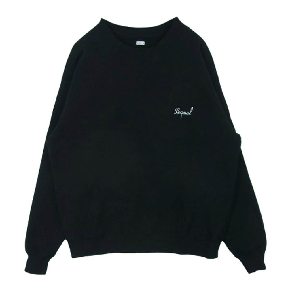 SEQUEL シークエル 24AW SQ-24AW-CS-02 CREW NECK SWEAT SHIRT クルーネック スウェット シャツ トレーナー ブラック系 M【中古】