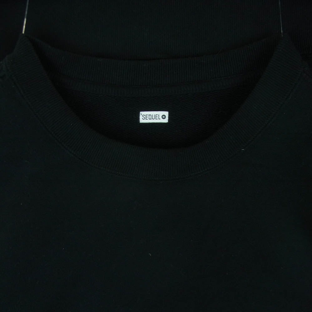 SEQUEL シークエル 24AW SQ-24AW-CS-02 CREW NECK SWEAT SHIRT クルーネック スウェット シャツ トレーナー ブラック系 M【中古】