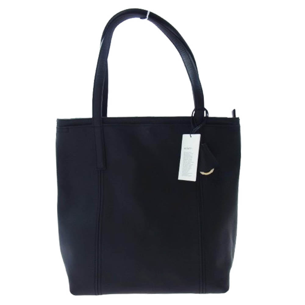 aniary アニアリ 07-02012 Shrink Leather シュリンクレザー ブリーフケース トートバッグ ブラック系【新古品】【未使用】【中古】