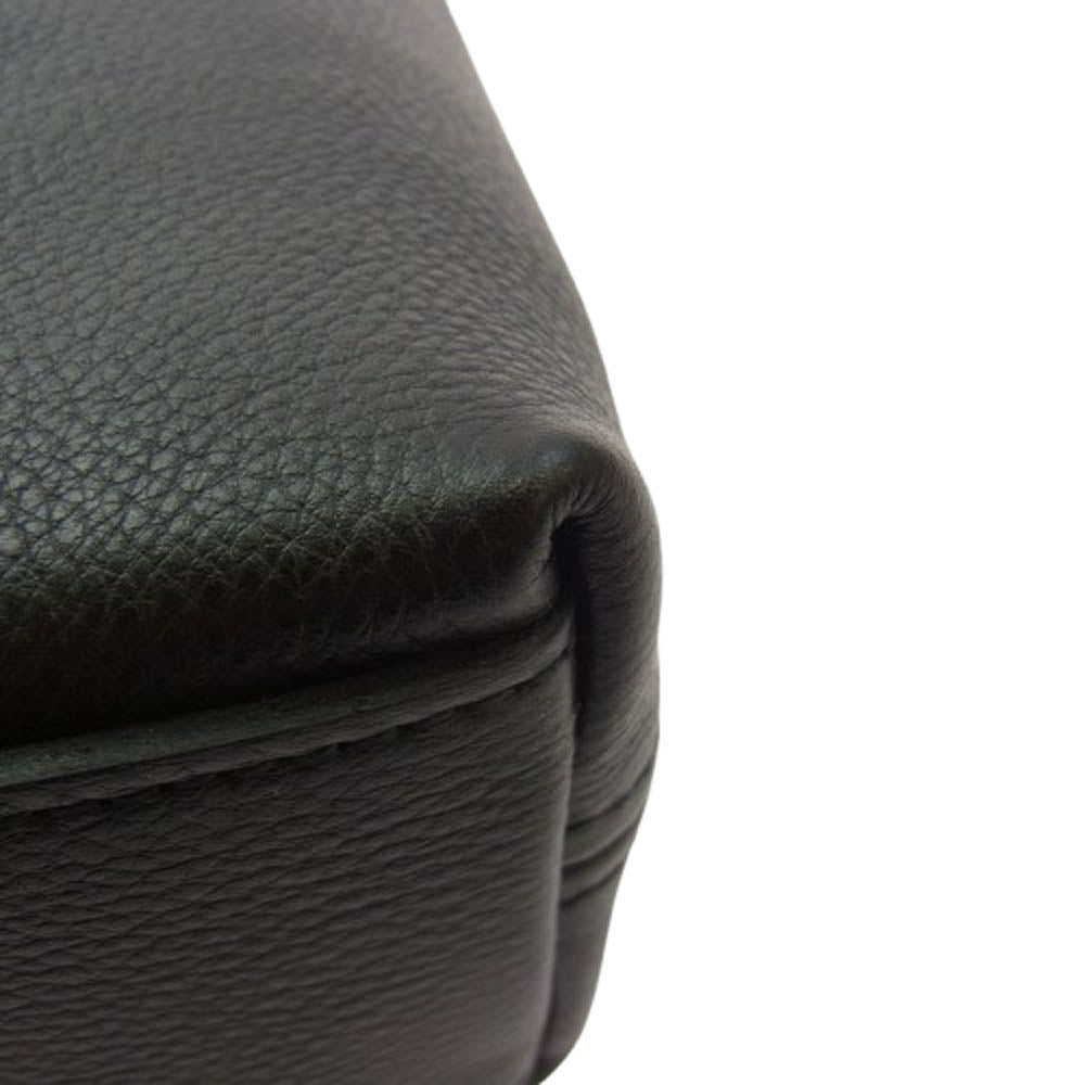 aniary アニアリ 07-01005 Shrink Leather レザー ブリーフケース ビジネスバッグ ブラック系【新古品】【未使用】【中古】