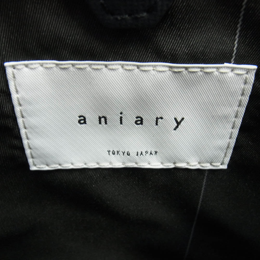 aniary アニアリ 34-02000 G-Film Leather ジーフィルム レザー トートバッグ ダークネイビー系【新古品】【未使用】【中古】