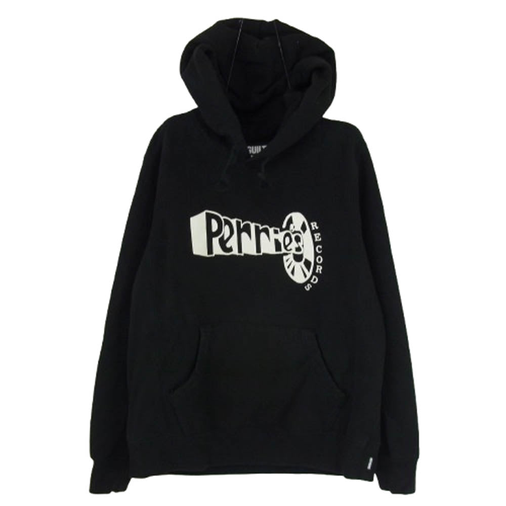 WACKO MARIA ワコマリア 17SS 17SS-LEEPERRY-SS02 LEE PERRY PULLOVER HOODED SWEAT SHIRT TYPE-2 ロゴプリント スウェット パーカー ブラック系 S【中古】