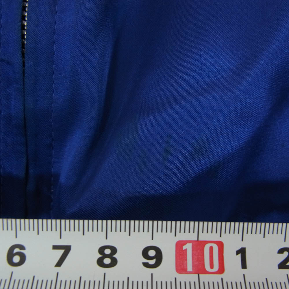 WACKO MARIA ワコマリア ロゴ刺繍 総柄 スカル フラワー リバーシブル スーベニア ジャケット スカジャン ブルー系 M【中古】