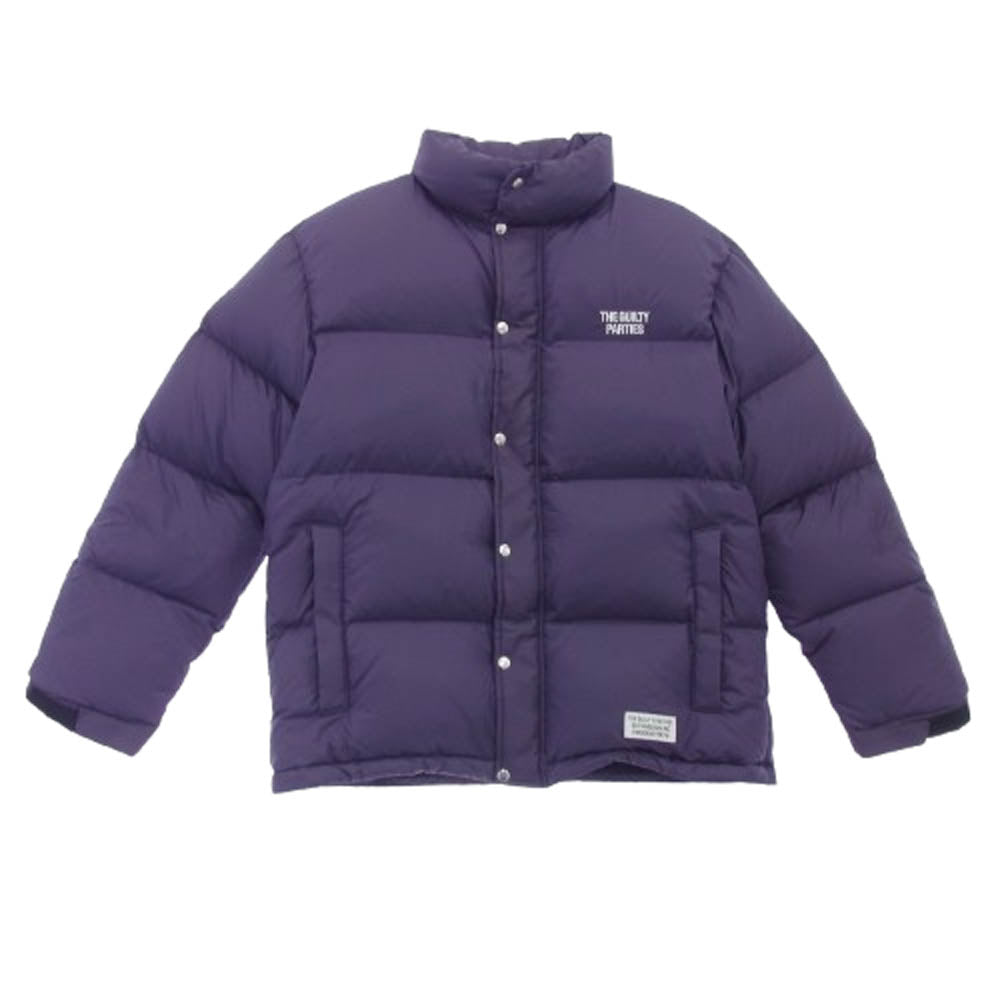 WACKO MARIA ワコマリア 19AW ロゴ刺繍 ショルダーロゴパッチ付 DOWN JACKET ダウン ジャケット S【中古】