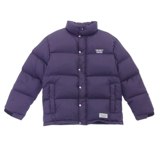 WACKO MARIA ワコマリア 19AW ロゴ刺繍 ショルダーロゴパッチ付 DOWN JACKET ダウン ジャケット S【中古】