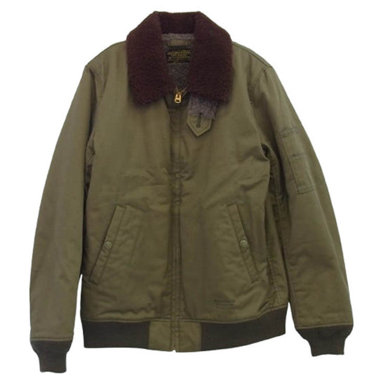 WACKO MARIA ワコマリア 16AW B-15 FLIGHT JACKET ミリタリー フライト ジャケット カーキ系 S【中古】