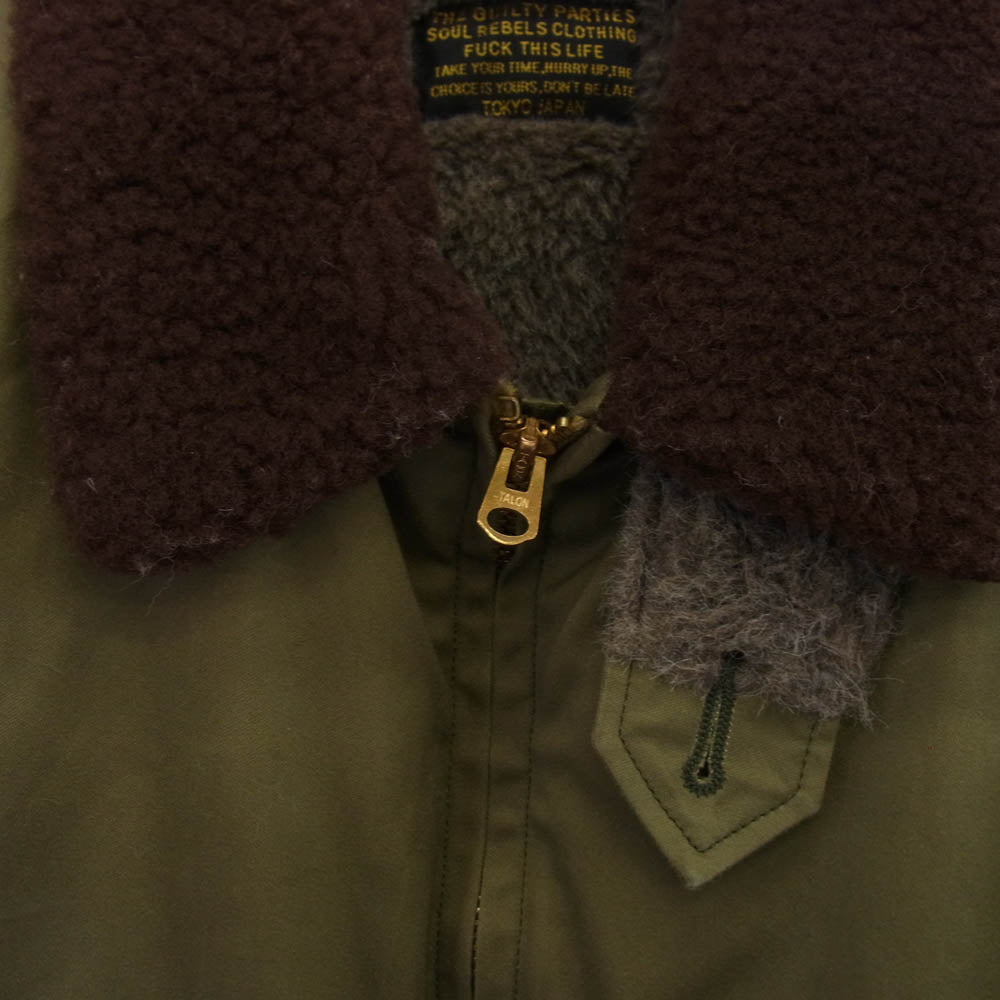 WACKO MARIA ワコマリア 16AW B-15 FLIGHT JACKET ミリタリー フライト ジャケット カーキ系 S【中古】