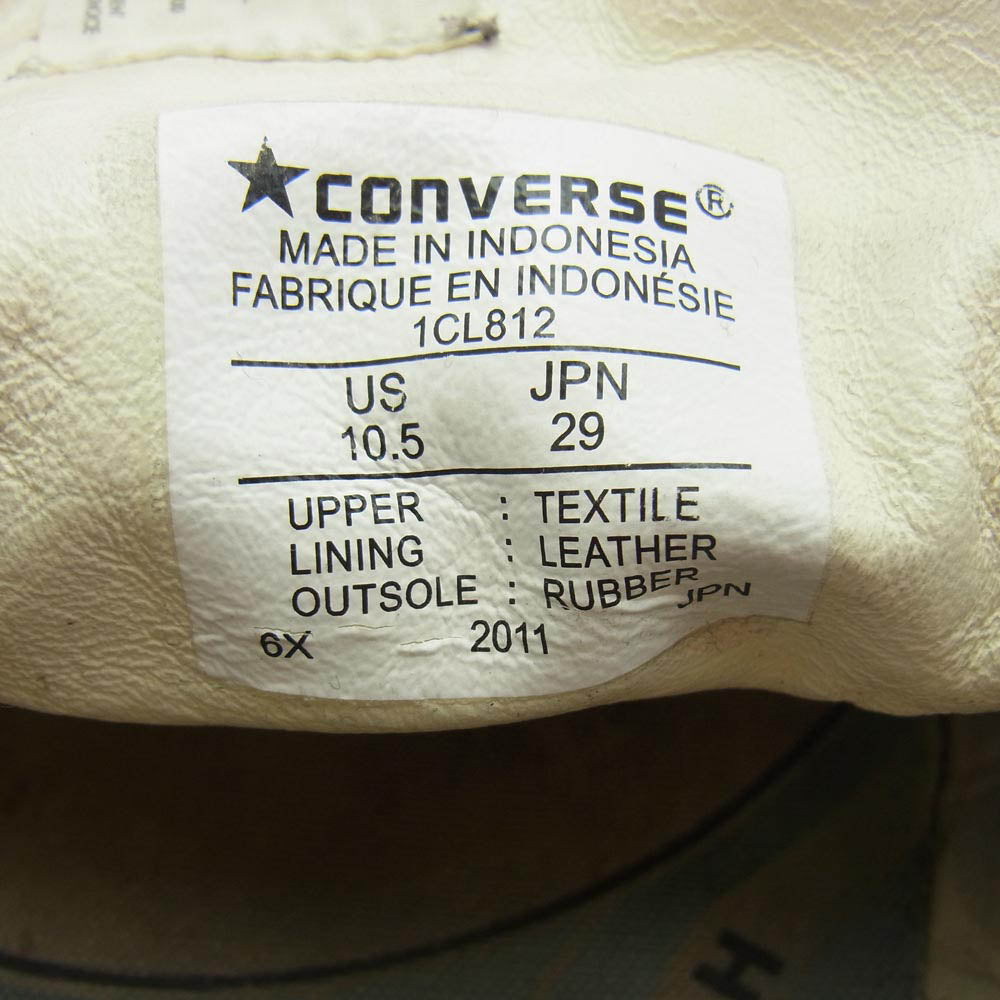 CONVERSE コンバース 1CL812 Addict CH Canvas OX × N.HOOLYWOOD アディクト CH キャンバス OX エヌハリウッド スニーカー ブラック系 US10.5【中古】