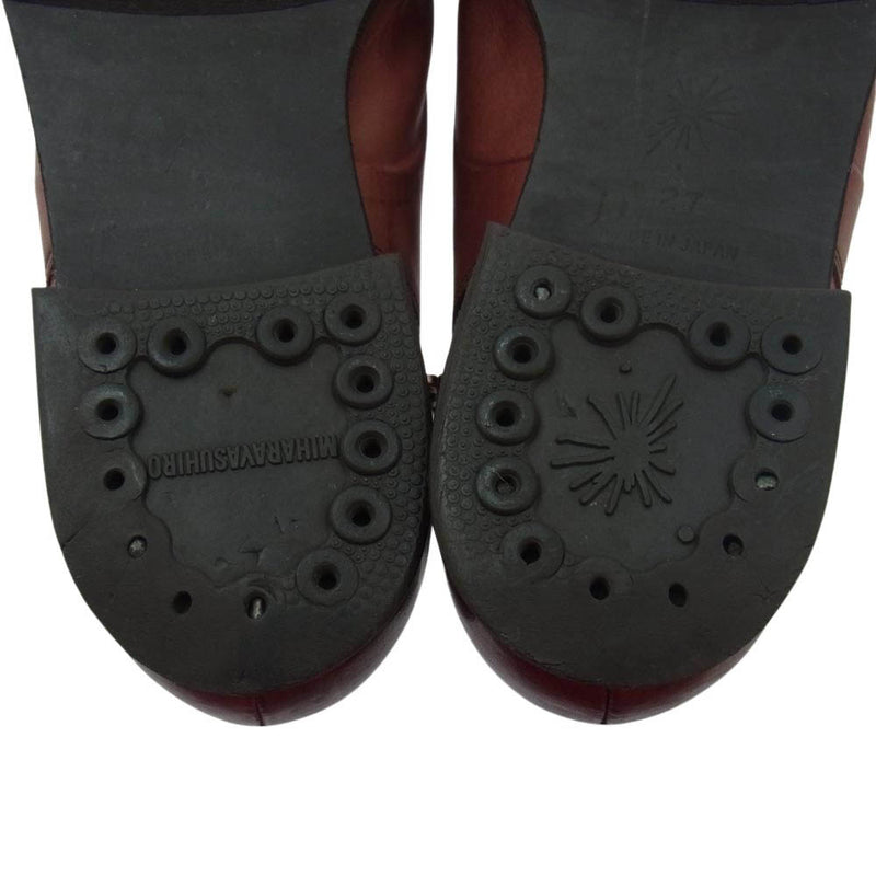 MIHARA YASUHIRO ミハラヤスヒロ 炙り出し ジップ 短靴 レザー