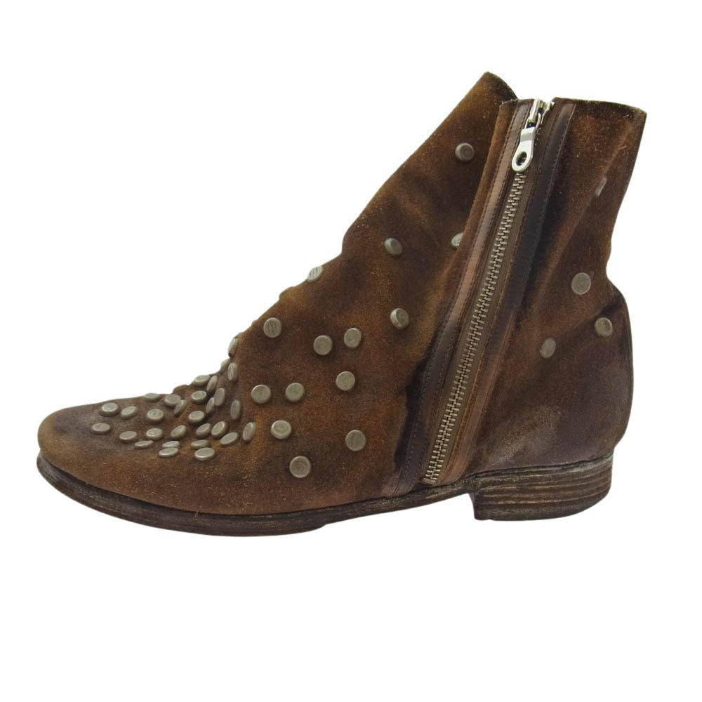 MIHARA YASUHIRO ミハラヤスヒロ スタッズレザーブーツ ブラウンスエード系 ブラウン系 27cm【中古】