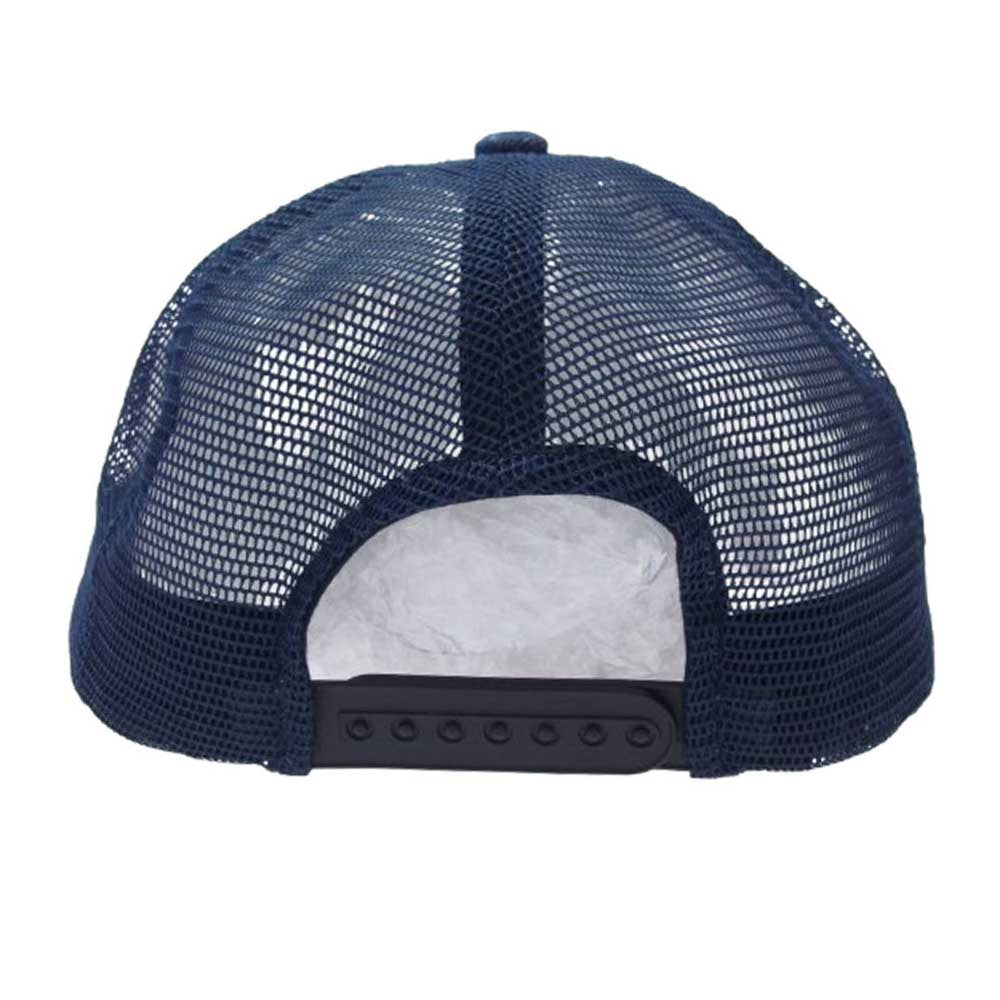 NEIGHBORHOOD ネイバーフッド 25SS PL-FW25-AUTU-WEEK2-012 × Palace パレス Mesh Trucker ワッペン付 ダメージ加工 デニム メッシュ トラッカーキャップ インディゴブルー系【美品】【中古】