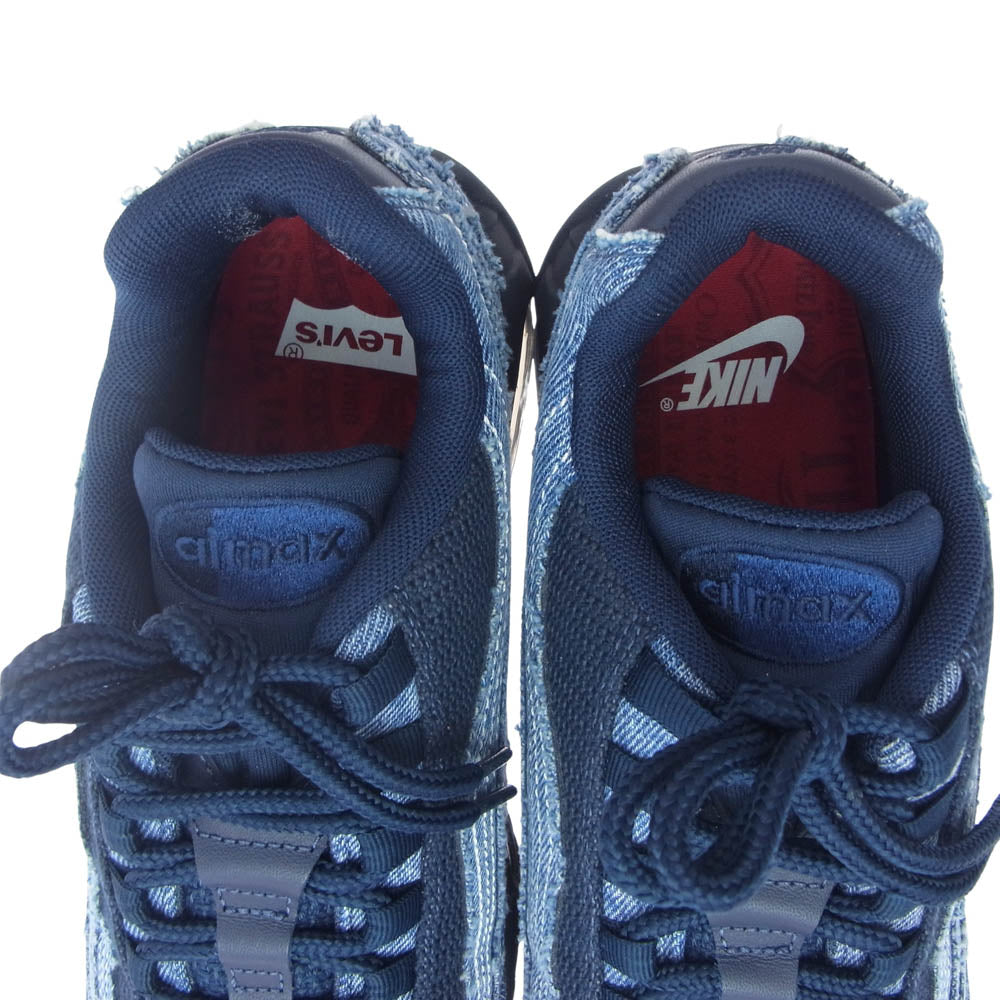 NIKE ナイキ HM4743-400 × Levi’s リーバイス AIR MAX 95 Denim Blue エアマックス95 デニムブルー ローカット スニーカー インディゴブルー系 26.5cm【美品】【中古】