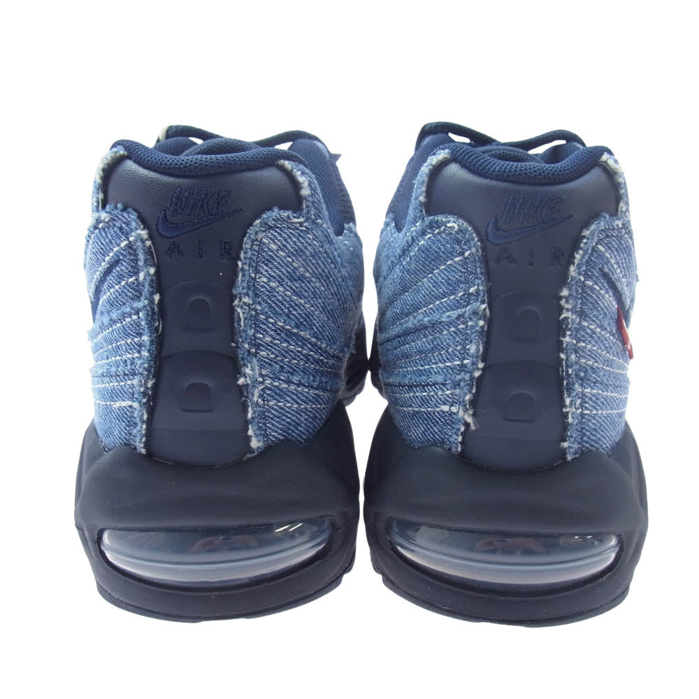 NIKE ナイキ HM4743-400 × Levi’s リーバイス AIR MAX 95 Denim Blue【フェイクバスターズ鑑定済】エアマックス95 デニムブルー ローカット スニーカー インディゴブルー系 27cm【新古品】【未使用】【中古】