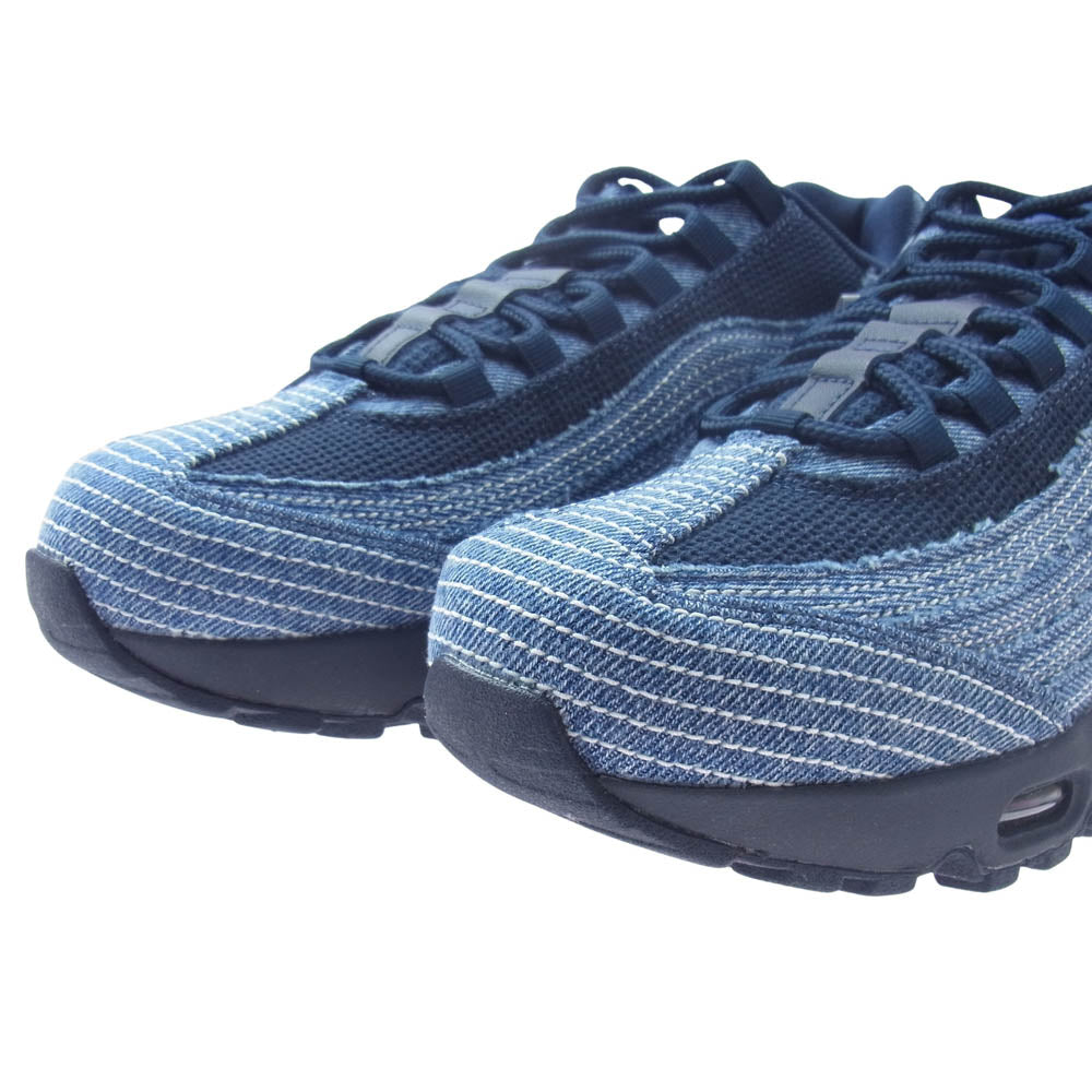 NIKE ナイキ HM4743-400 × Levi’s リーバイス AIR MAX 95 Denim Blue【フェイクバスターズ鑑定済】エアマックス95 デニムブルー ローカット スニーカー インディゴブルー系 27cm【新古品】【未使用】【中古】