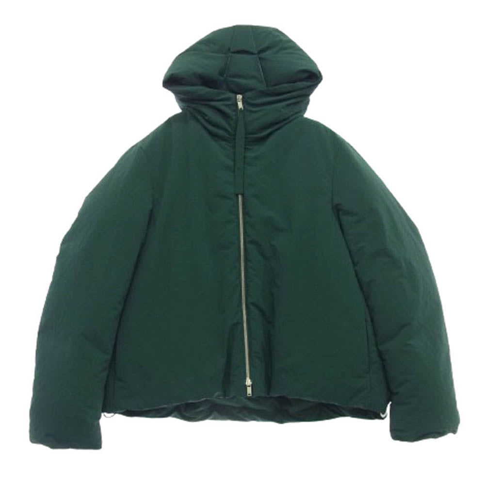 JIL SANDER+ ジルサンダープラス 22AW J40AF0009 J70008 DOWN JACKET ジップアップ フーディー ダウン ジャケット グリーン系 S【中古】