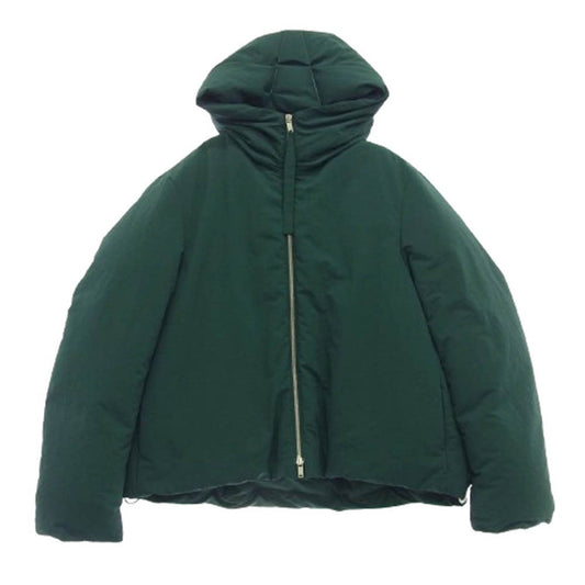 JIL SANDER+ ジルサンダープラス 22AW J40AF0009 J70008 DOWN JACKET ジップアップ フーディー ダウン ジャケット グリーン系 S【中古】