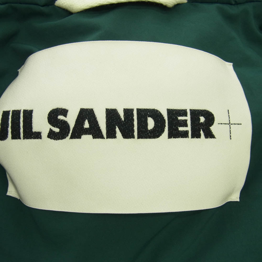 JIL SANDER+ ジルサンダープラス 22AW J40AF0009 J70008 DOWN JACKET ジップアップ フーディー ダウン ジャケット グリーン系 S【中古】