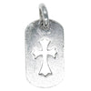 CHROME HEARTS クロムハーツ（原本有） D TAG SML CO CRS カットアウト クロス スモール ドッグタグ ネックレス ペンダントトップ シルバー系【中古】