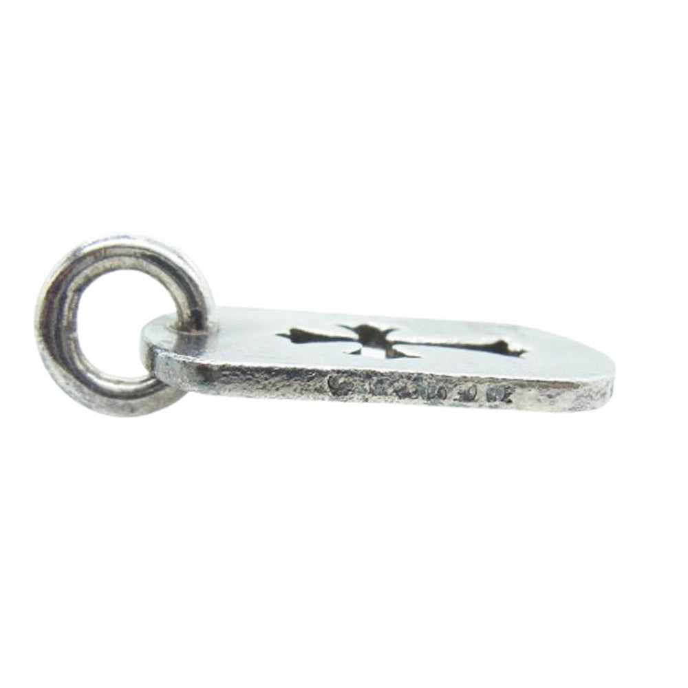 CHROME HEARTS クロムハーツ（原本有） D TAG SML CO CRS カットアウト クロス スモール ドッグタグ ネックレス ペンダントトップ シルバー系【中古】