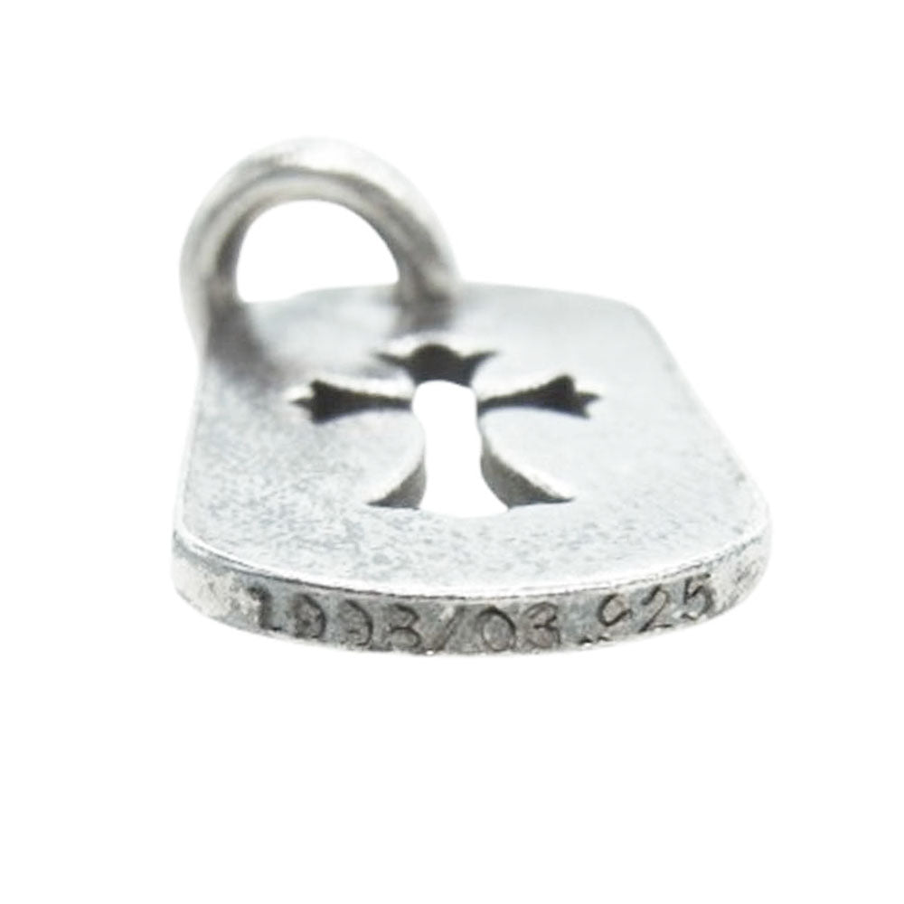 CHROME HEARTS クロムハーツ（原本有） D TAG SML CO CRS カットアウト クロス スモール ドッグタグ ネックレス ペンダントトップ シルバー系【中古】