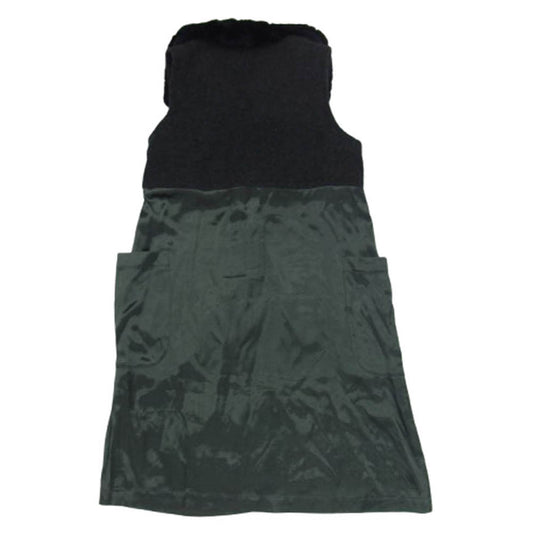 tricot COMME des GARCONS トリココムデギャルソン TA-080030 80s ヴィンテージ ファー コート ドッキング ワンピース ブラック系【中古】