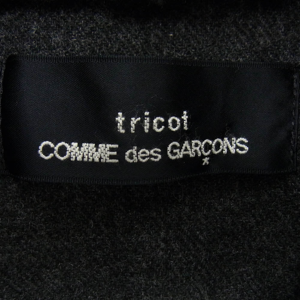 tricot COMME des GARCONS トリココムデギャルソン TA-080030 80s ヴィンテージ ファー コート ドッキング ワンピース ブラック系【中古】