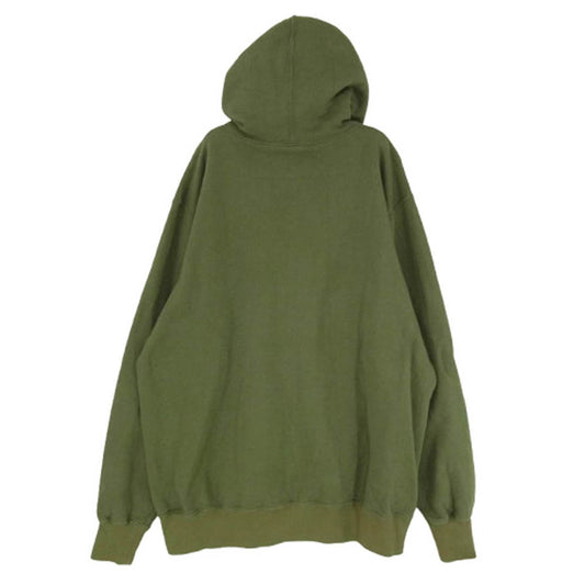 Buzz Rickson's バズリクソンズ 14th AIR FORCE プリント プルオーバー スウェット パーカ モスグリーン系 XXL【中古】