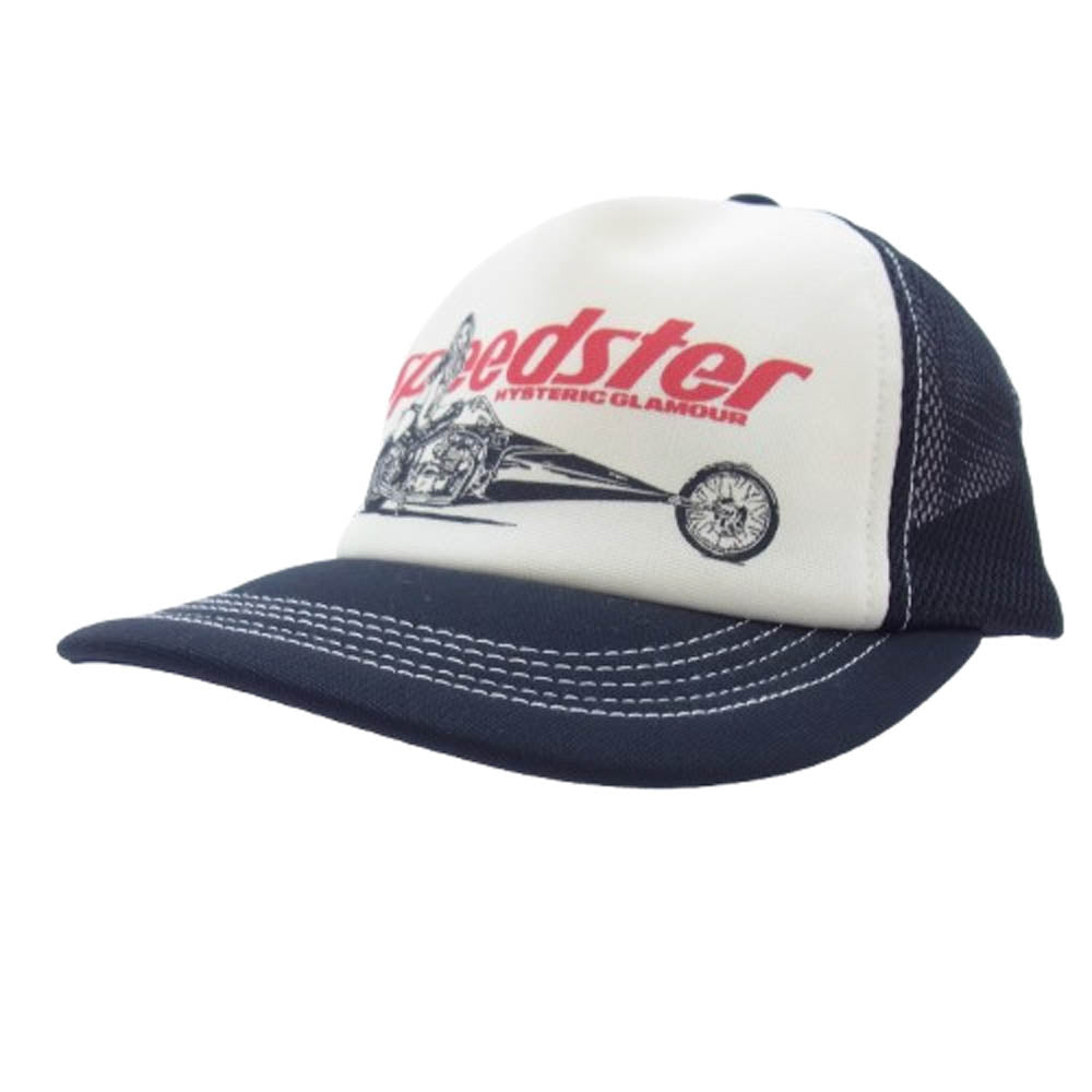 HYSTERIC GLAMOUR ヒステリックグラマー 02221QH05 SPEEDSTER メッシュ キャップ ブラック系【中古】