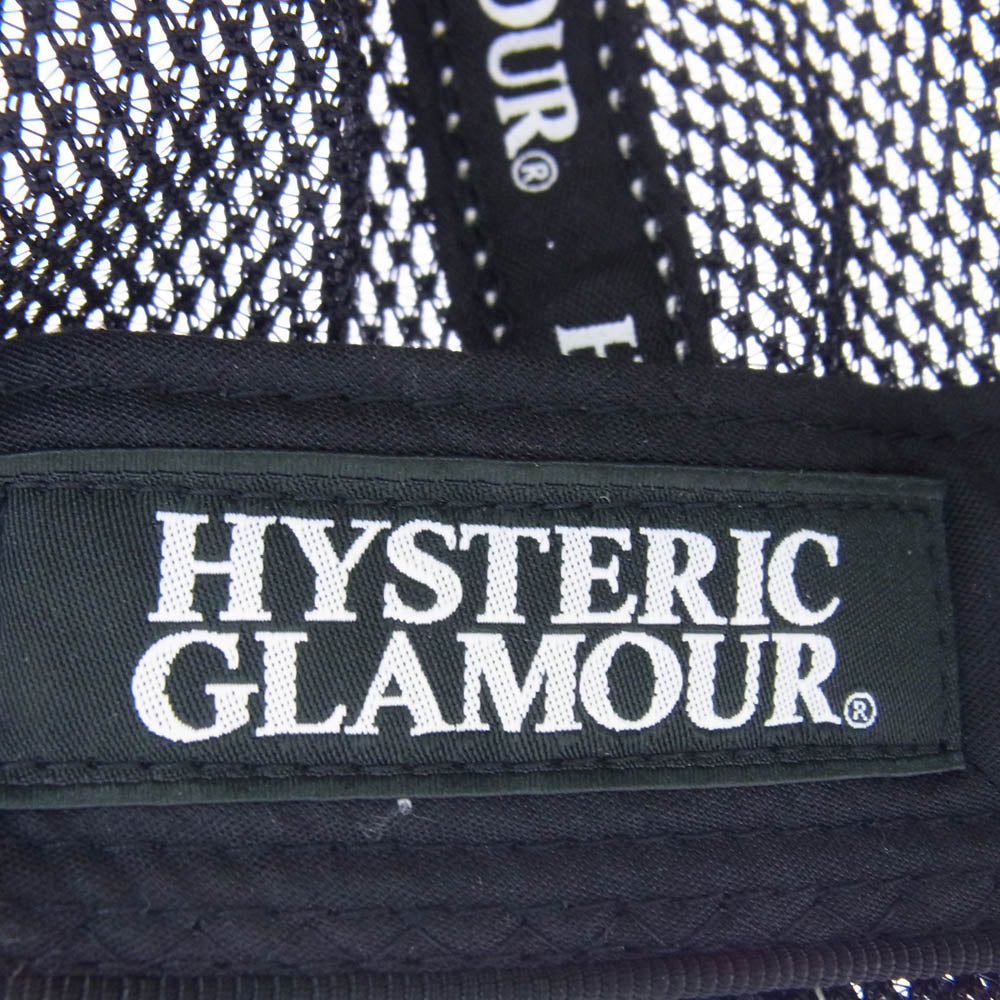 HYSTERIC GLAMOUR ヒステリックグラマー 02221QH05 SPEEDSTER メッシュ キャップ ブラック系【中古】
