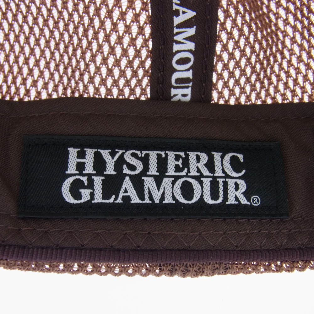 HYSTERIC GLAMOUR ヒステリックグラマー 02233QH05 GUITAR GIRL メッシュ キャップ ブラウン系【中古】