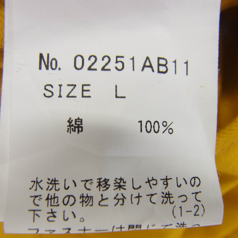 HYSTERIC GLAMOUR ヒステリックグラマー 25SS 02251AB11 HYSTERIC レーシング ジャケット イエロー系 L【中古】