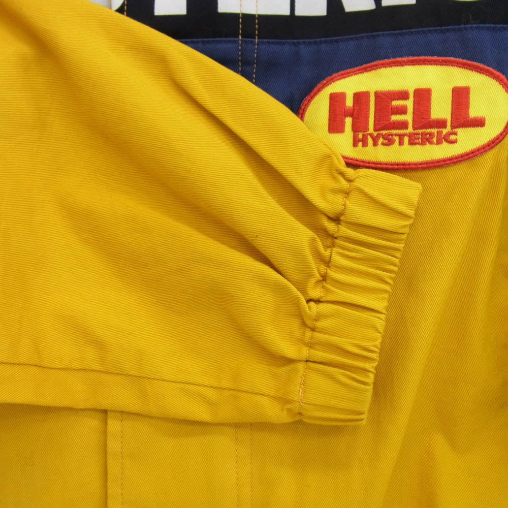 HYSTERIC GLAMOUR ヒステリックグラマー 25SS 02251AB11 HYSTERIC レーシング ジャケット イエロー系 L【中古】