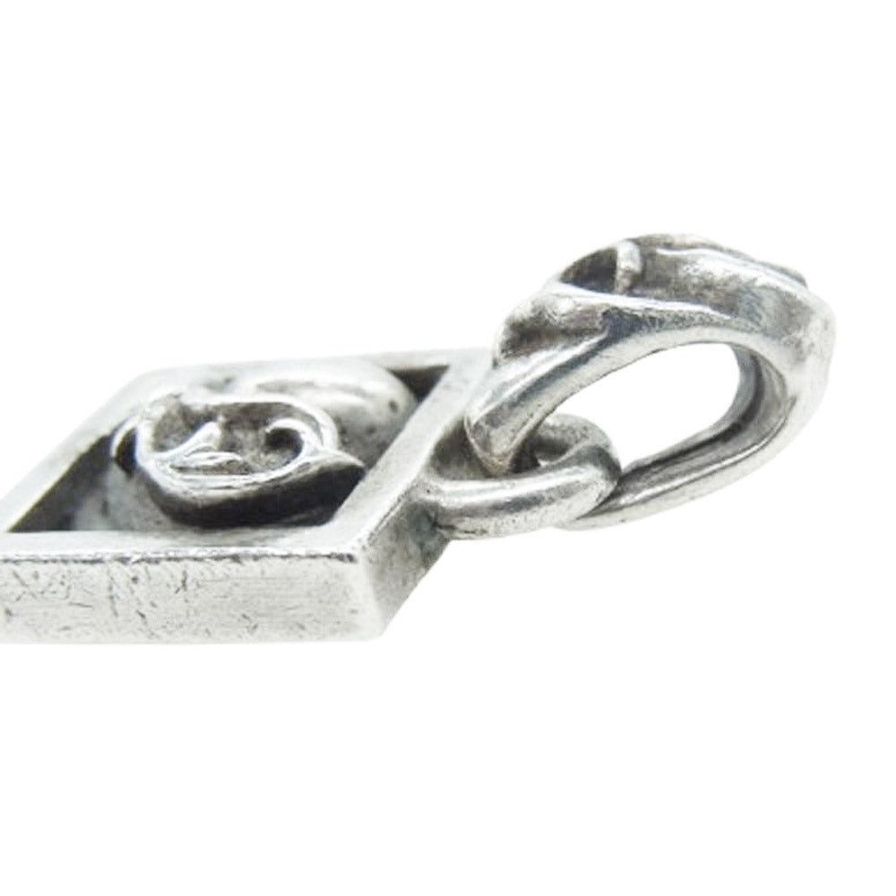 CHROME HEARTS クロムハーツ（原本無） FRAMED HEART フレームド ハート チャーム ペンダント ネックレス トップ シルバー系【中古】