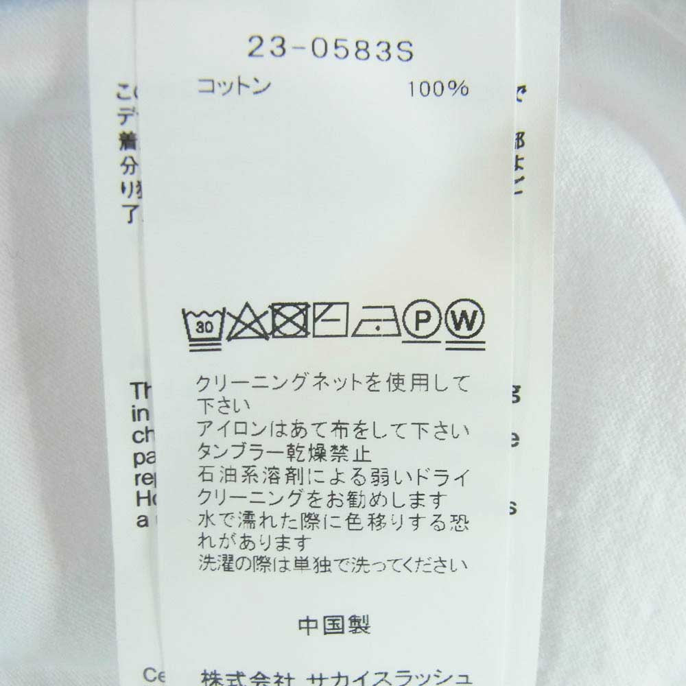Sacai サカイ 23AW 23-0583S INTERSTELLAR インターステラー プリント 半袖 Tシャツ カットソー 中国製 ホワイト系 2【中古】