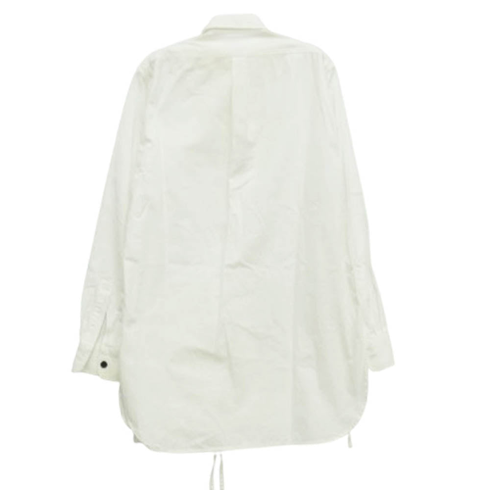 DRIES VAN NOTEN ドリスヴァンノッテン ビッグポケット 長袖 シャツ ホワイト系 44【中古】