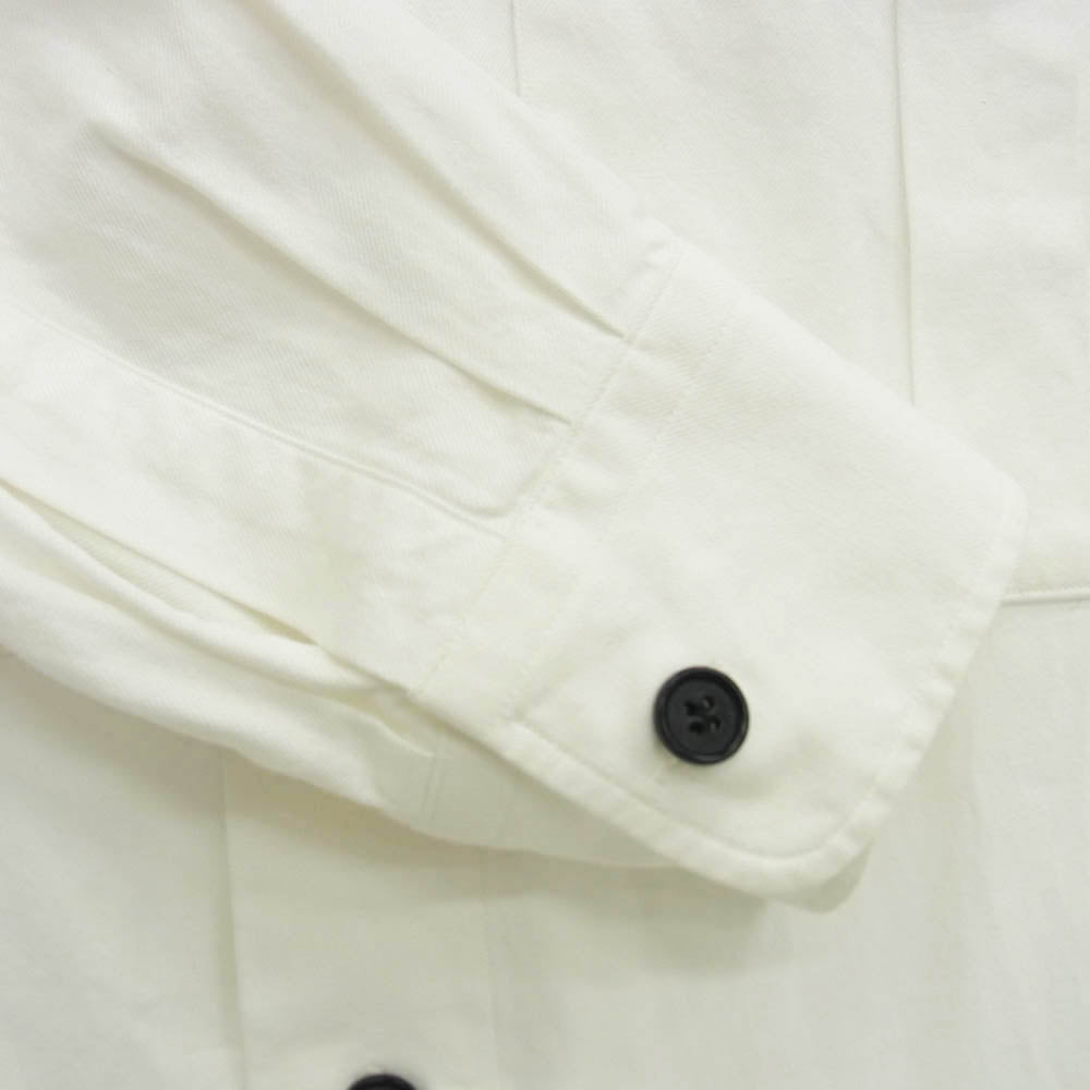 DRIES VAN NOTEN ドリスヴァンノッテン ビッグポケット 長袖 シャツ ホワイト系 44【中古】