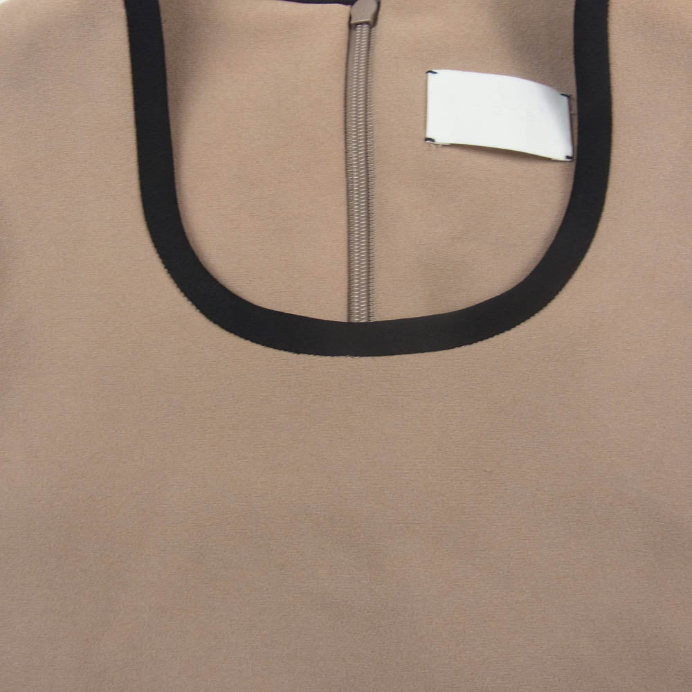 マメクロゴウチ MM15SS-DR051 レース スリーブ ワンピース ベージュ系 1【中古】
