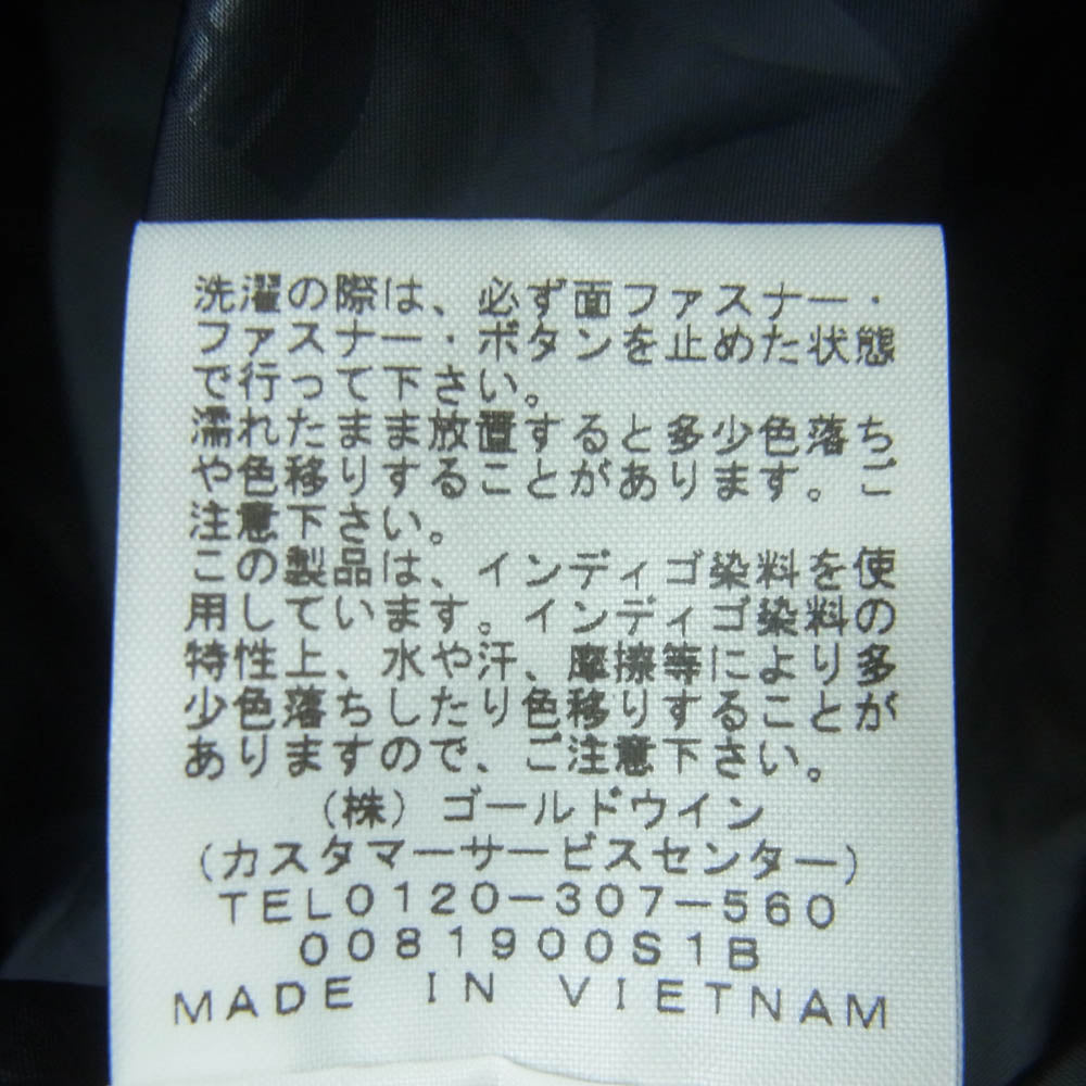 THE NORTH FACE ノースフェイス NP12032 Mountain Light Denim Jacket マウンテン ライト デニム ジャケット インディゴブルー系 ブラック系 S【極上美品】【中古】