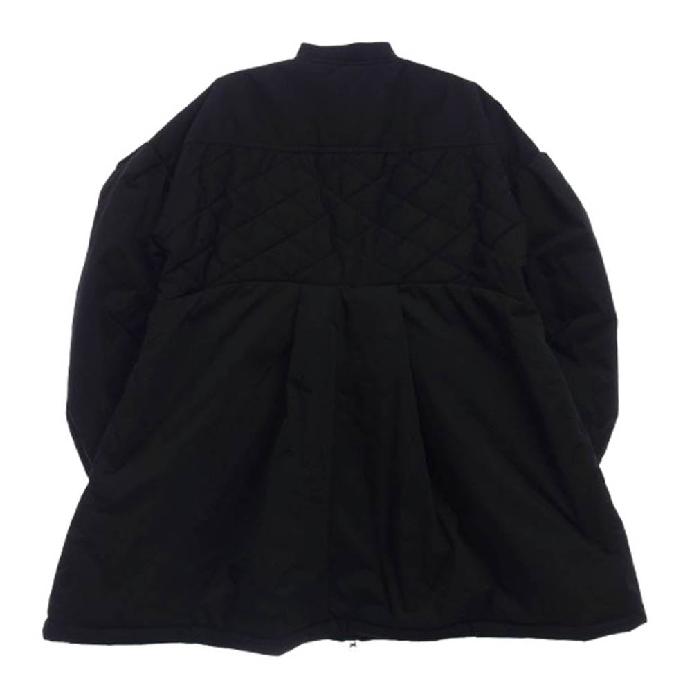 ENFOLD エンフォルド DICROS SOLO Twill egg エッグシルエット キルティング ジャケット ブラック系 38【中古】